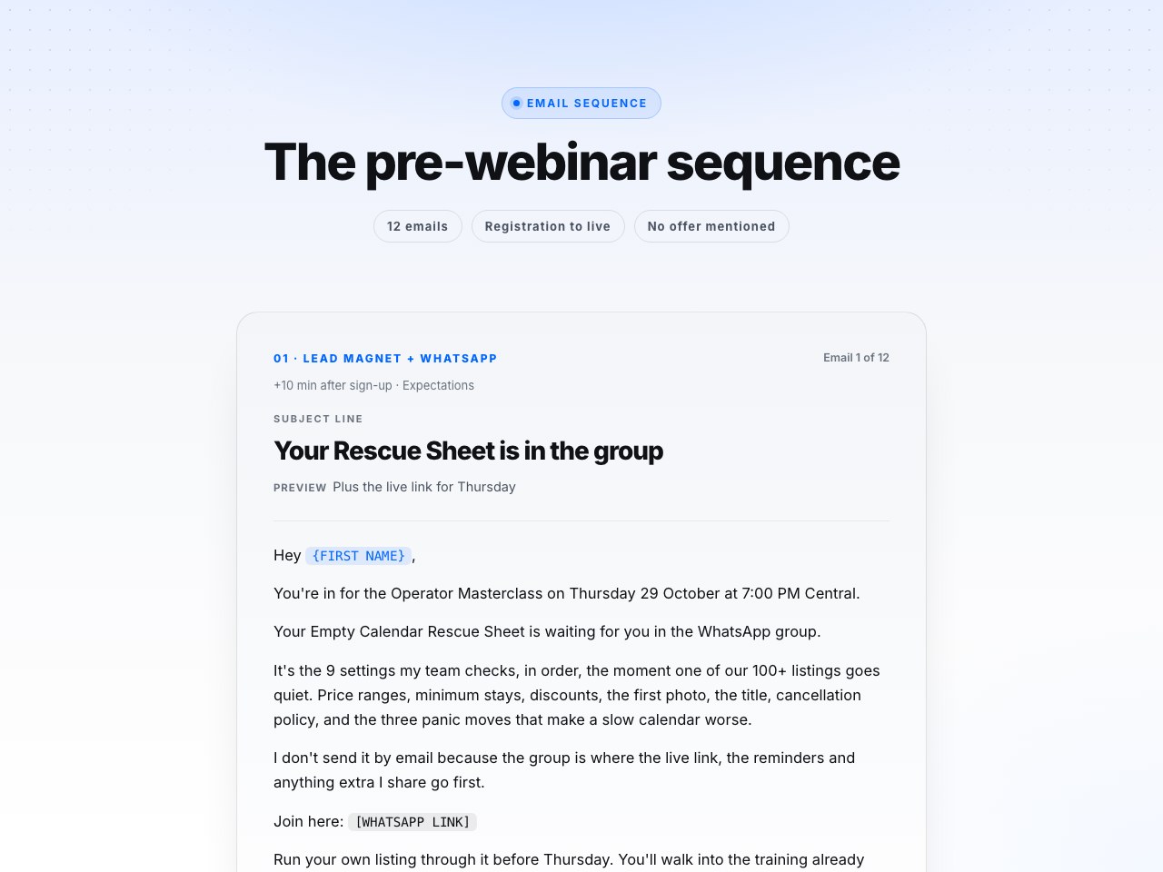 Pre-webinar preview