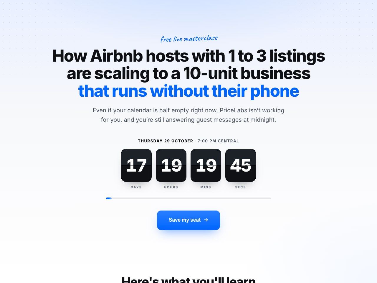 Registration page preview