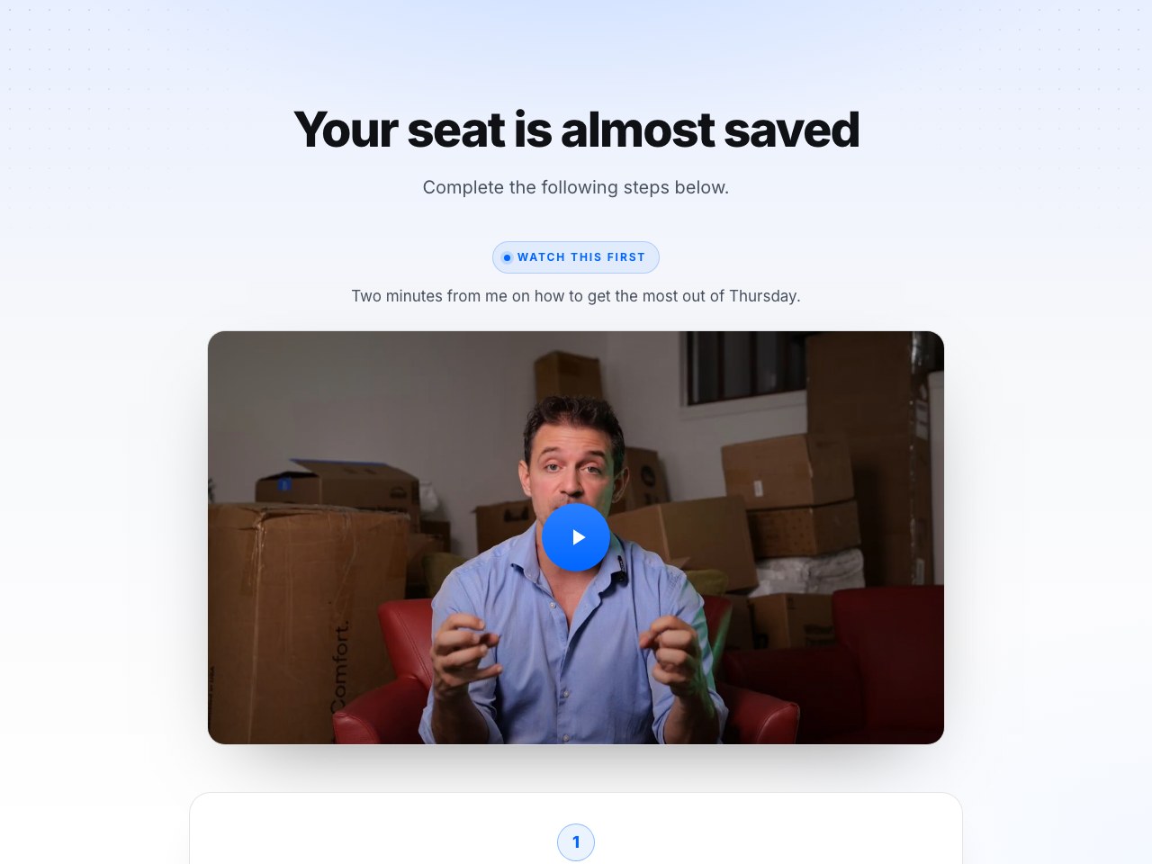 Thank-you page preview